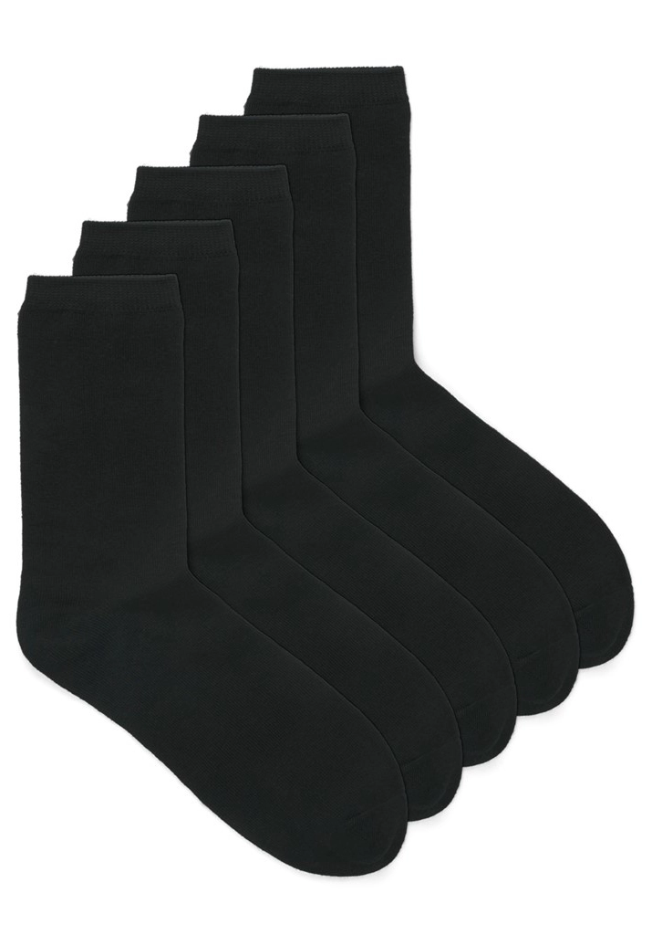 Jack & Jones 5-paar Kinder sokken - Black - Jongens katoenen sokken
