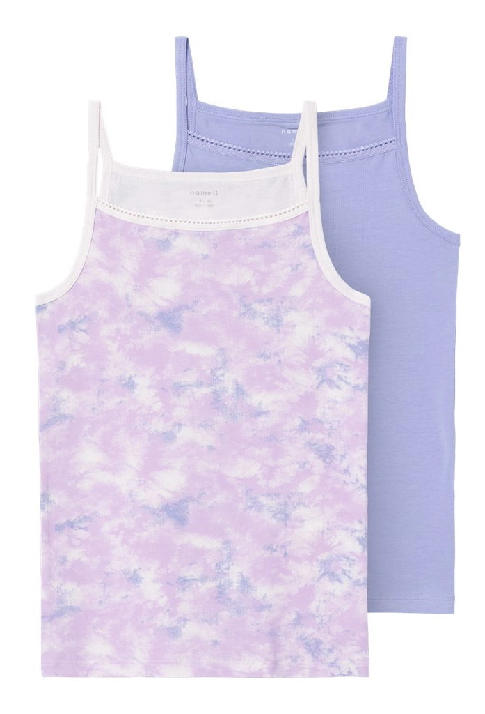 Name it 2-pak meisjes hemdjes - Calcite