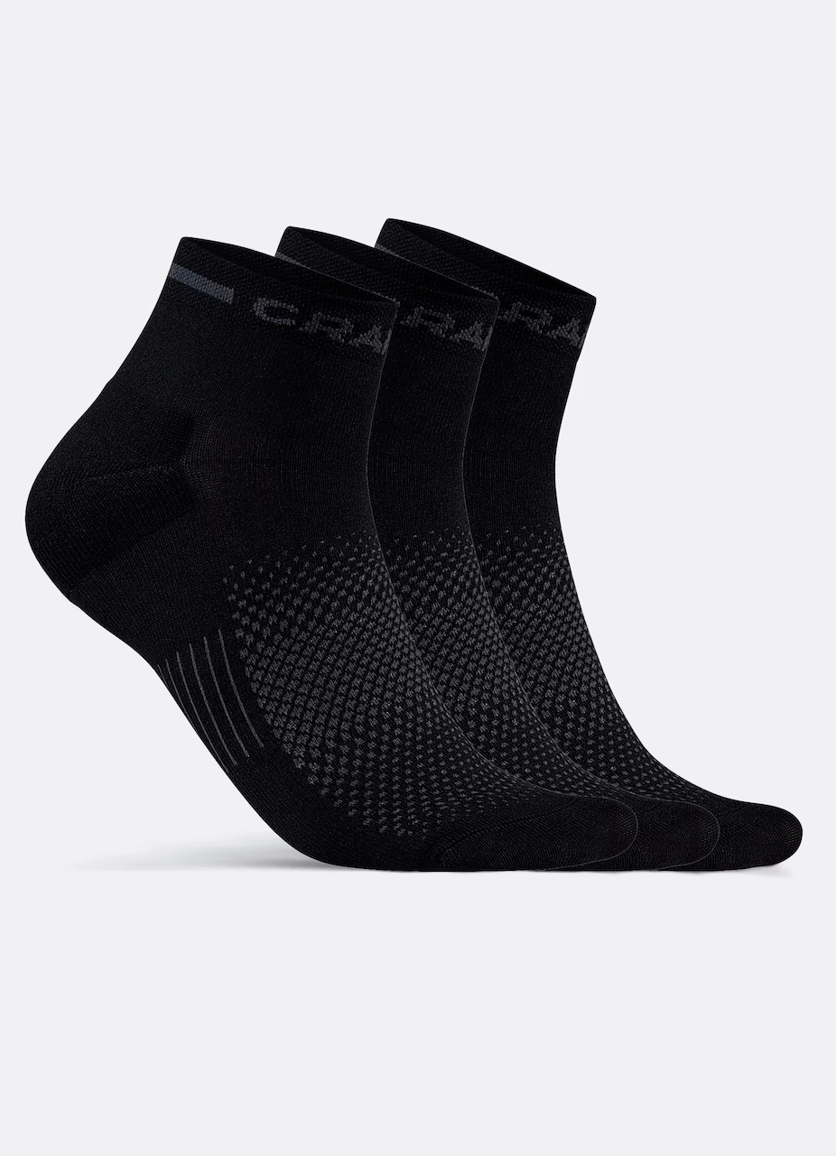 Craft 3-paar quarter sport sokken Core Dry - Korte sport sokken - Anti zweet