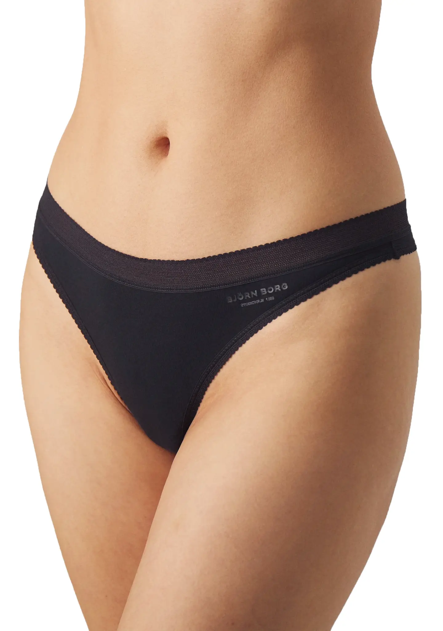Bjorn borg 3-pack dames strings - Core Zwart - Katoenen vrouwen strings