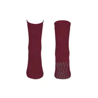 Basset Homepads Antislip sokken 1 paar  bordeaux Basset Homepads Antislip sokken 1 paar  bordeaux