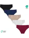 Gaubert 5-pak kanten dames heup slips - Katoenen heup dames onderbroeken katoen - Midi vrouwen ondergoed