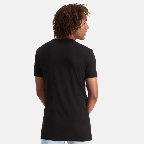 Bamboo Basics 2-pak - Extra lange T-shirts v-hals - Extra lange bamboe heren ondershirts - korte mouw Bamboo Basics 2-pak - Extra lange T-shirts v-hals - Extra lange bamboe heren ondershirts - korte mouw