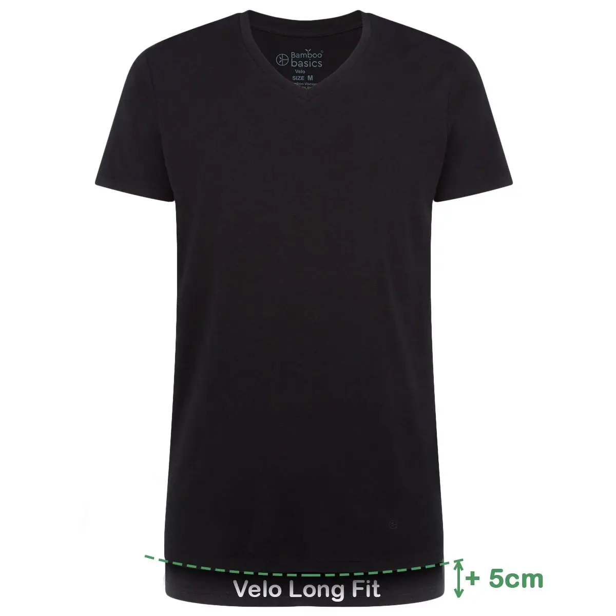 Bamboo Basics 2-pak - Extra lange T-shirts v-hals - Extra lange bamboe heren ondershirts - korte mouw Bamboo Basics 2-pak - Extra lange T-shirts v-hals - Extra lange bamboe heren ondershirts - korte mouw