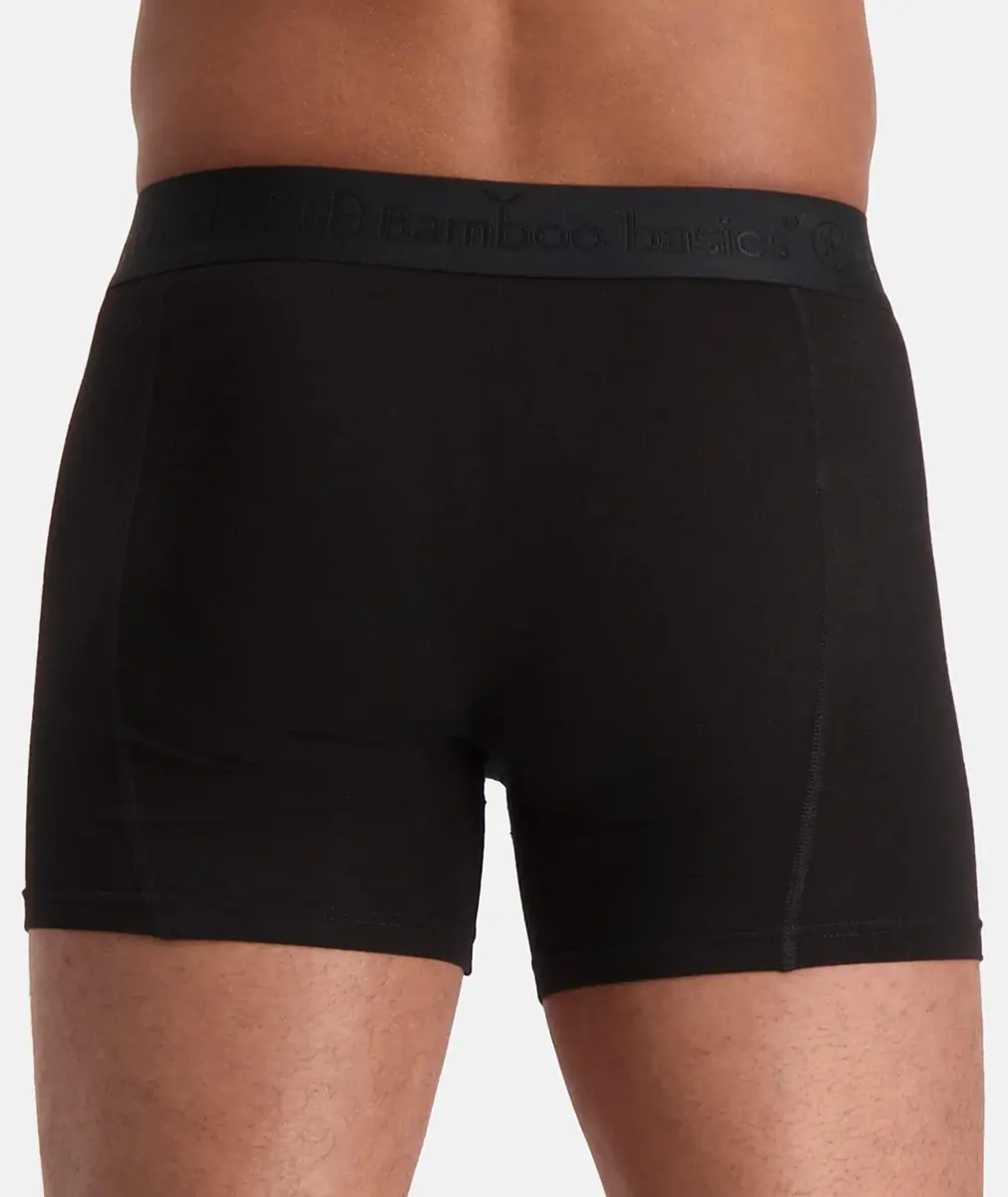 Bamboo Basics 3-pak heren boxershorts - Black Ton - Bamboe heren onderbroeken - Mannen ondergoed zwart