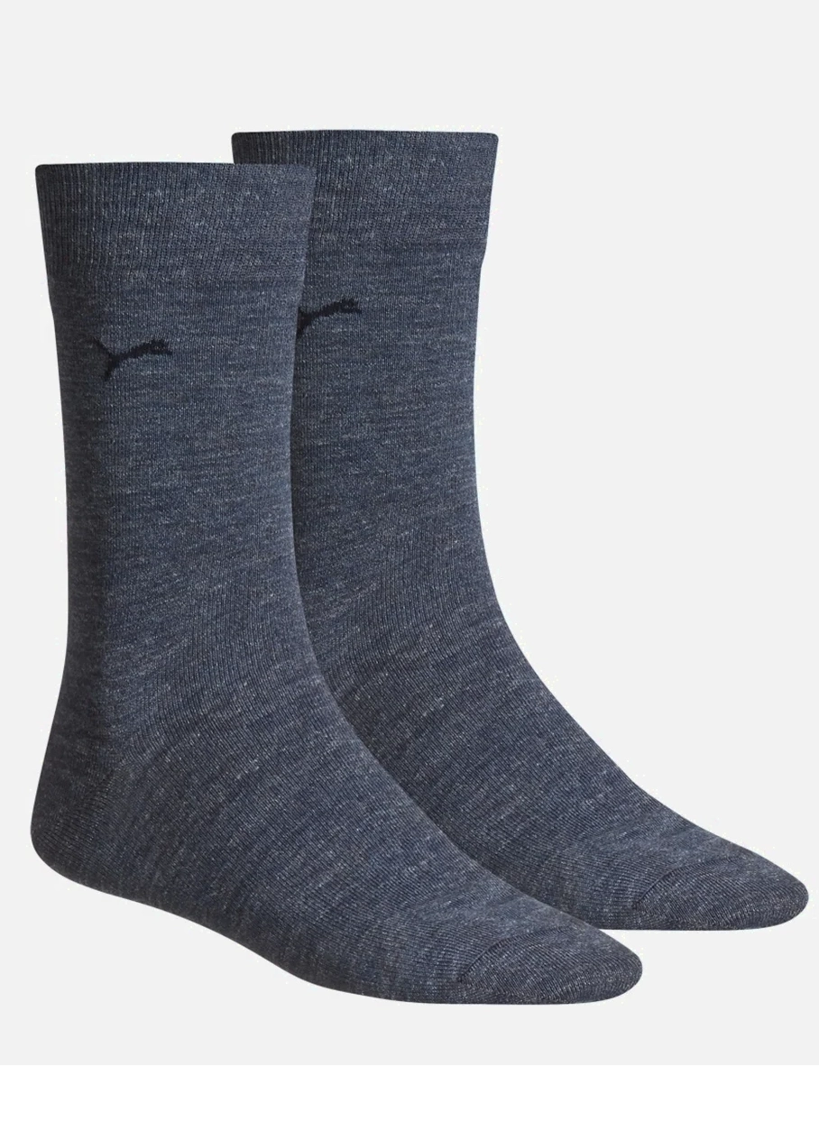 Puma 2-paar Heren Classic sport sokken - Blauwe mannen sokken