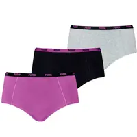 Puma 3-Pack dames mini boxershorts - Purple Combo