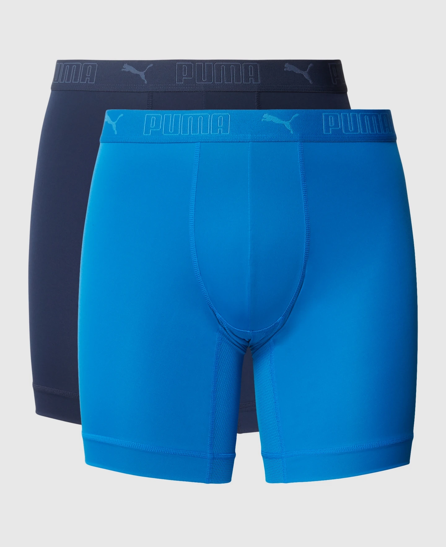 Puma 2-pack extra lange pijpjes boxershort heren - Microfiber heren ondergoed - Kruipt niet op - Tegen schurende benen - Sport ondergoed mannen
