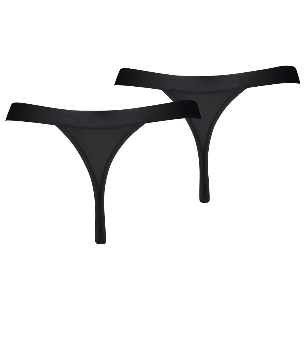 Puma 2-Pack dames Tanga strings - Naadloos microfiber dames strings - Schijnt niet door Puma 2-Pack dames Tanga strings - Naadloos microfiber dames strings - Schijnt niet door