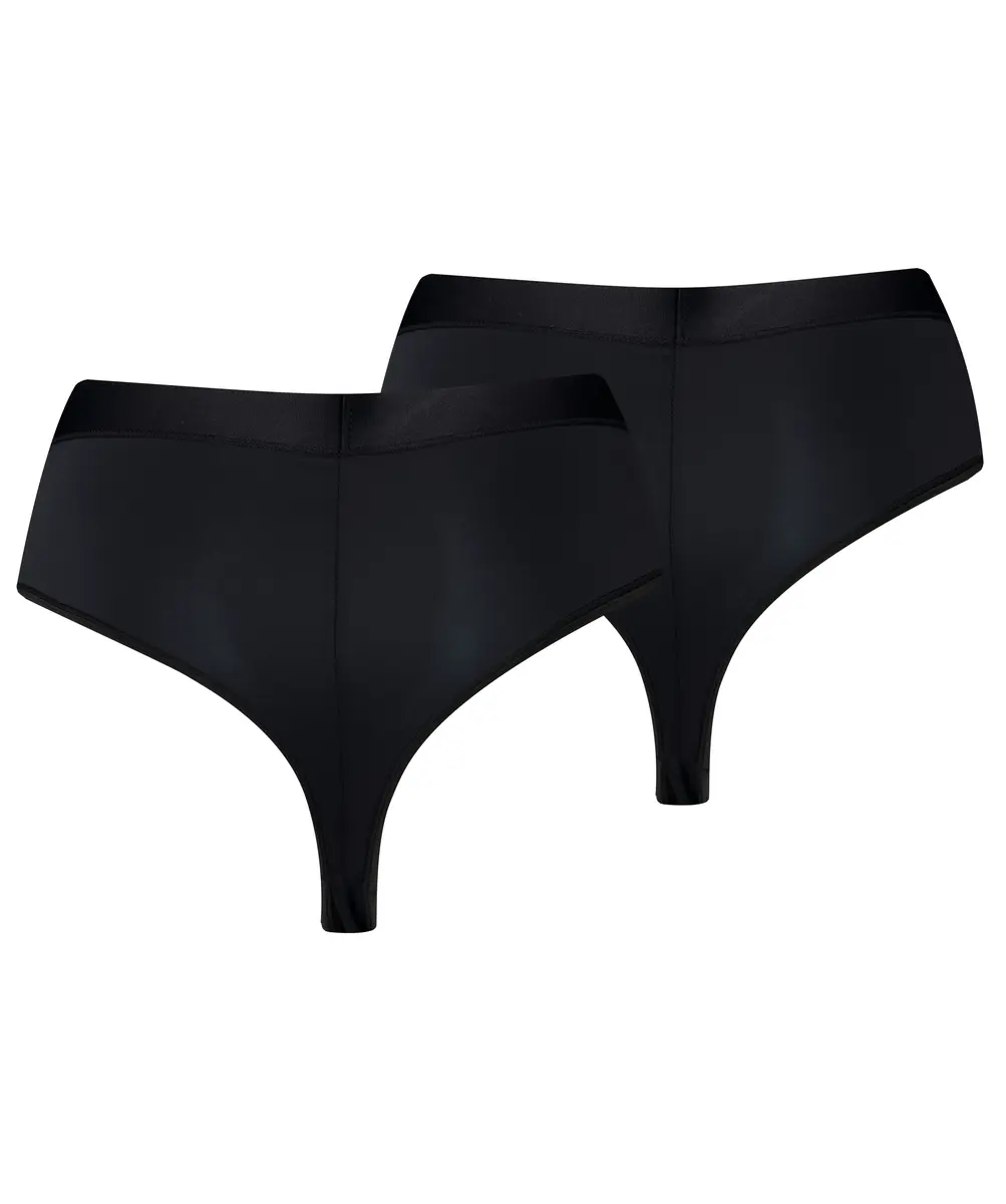 Puma 2-Pack Taille Brazilian slips - High Waist - Hoge dames microfiber onderbroek