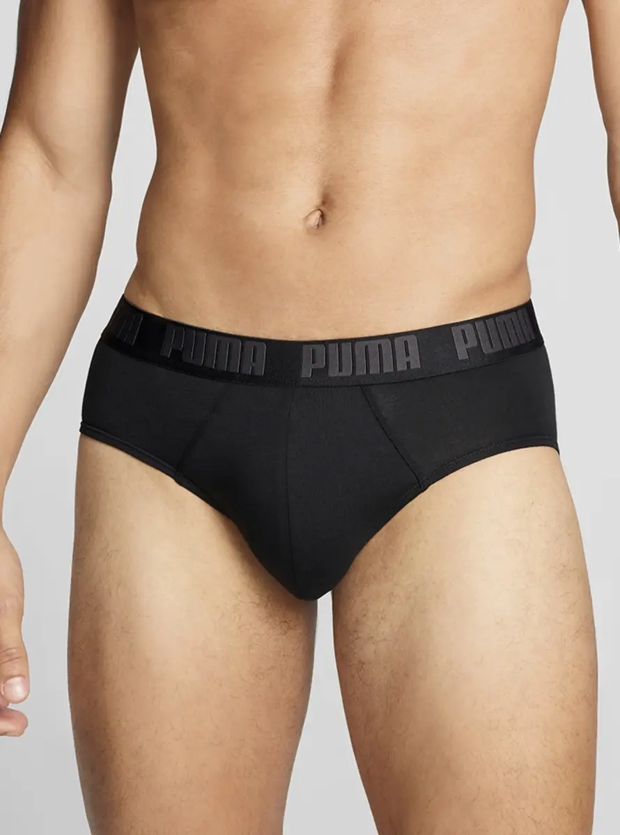 Puma Heren slips 2-pak- Everyday Brief - Katoenen heren slips met elastische band
