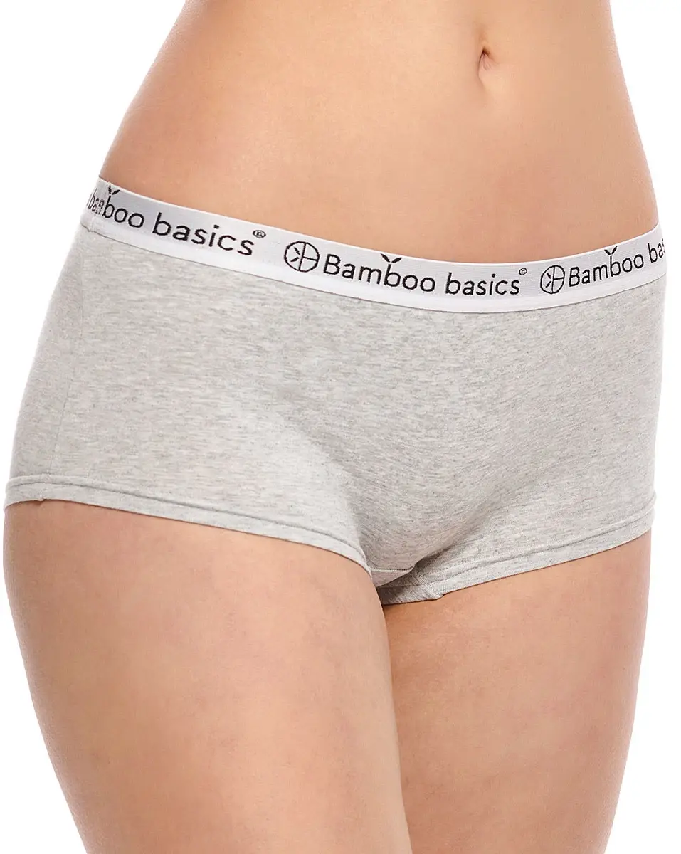 Bamboo Basics 2-pak Hipsters dames - Iris - Bamboe dames short zwart - Hipster ondergoed dames - Elastische band