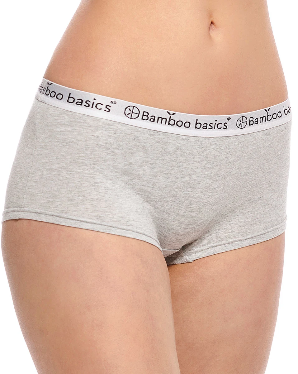 Bamboo Basics 2-pak Hipsters dames - Iris - Bamboe dames short zwart - Hipster ondergoed dames - Elastische band