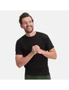 Bamboo Basics 2-pak t-shirt ronde hals - Ruben - Bamboe heren ondershirt korte mouw - Wit - Zwart - Donkerblauw - Huidskleur - Witte t shirts hren