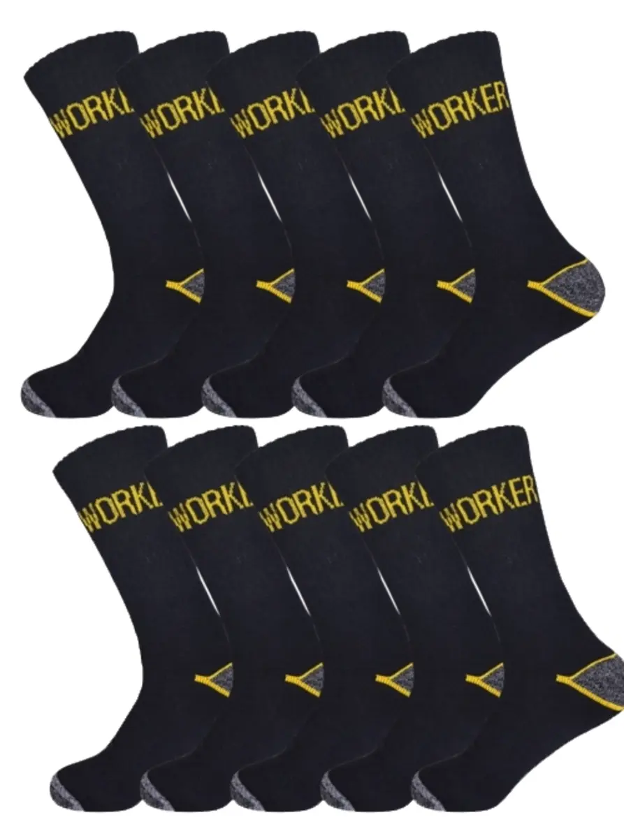 Gianvaglia 10-pak werksokken heren 101/103 - Stevige warme sokken - Elastische boord Gianvaglia 10-pak werksokken heren 101/103 - Stevige warme sokken - Elastische boord