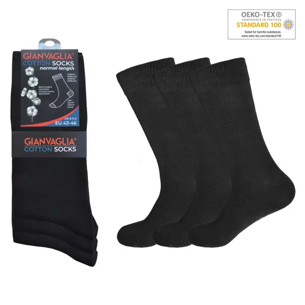 Gianvaglia 12-paar sokken dames & heren - Katoenen Goedkope sokken - Multipack witte sokken heren en dames