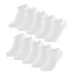 Gianvaglia 10-paar sneaker sokken  - Korte sokken - Katoenen enkelsokken - Wit