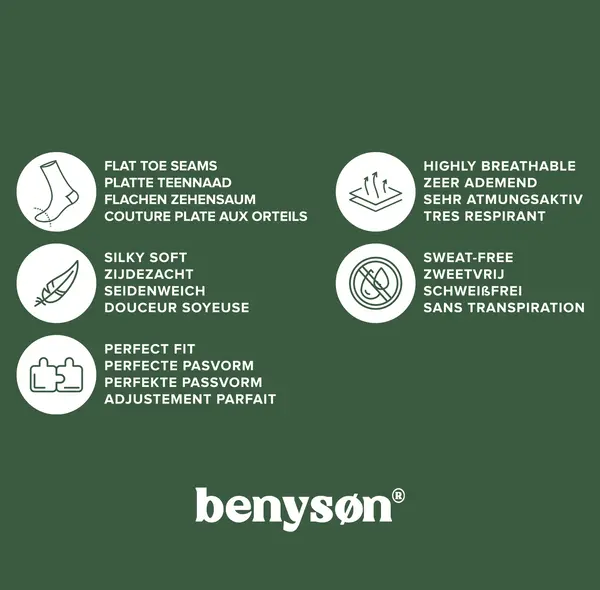 BENYSØN 6-paar Bamboe sneakersokken - Naadloos - Enkelsokken voor dames en heren BENYSØN 6-paar Bamboe sneakersokken - Naadloos - Enkelsokken voor dames en heren