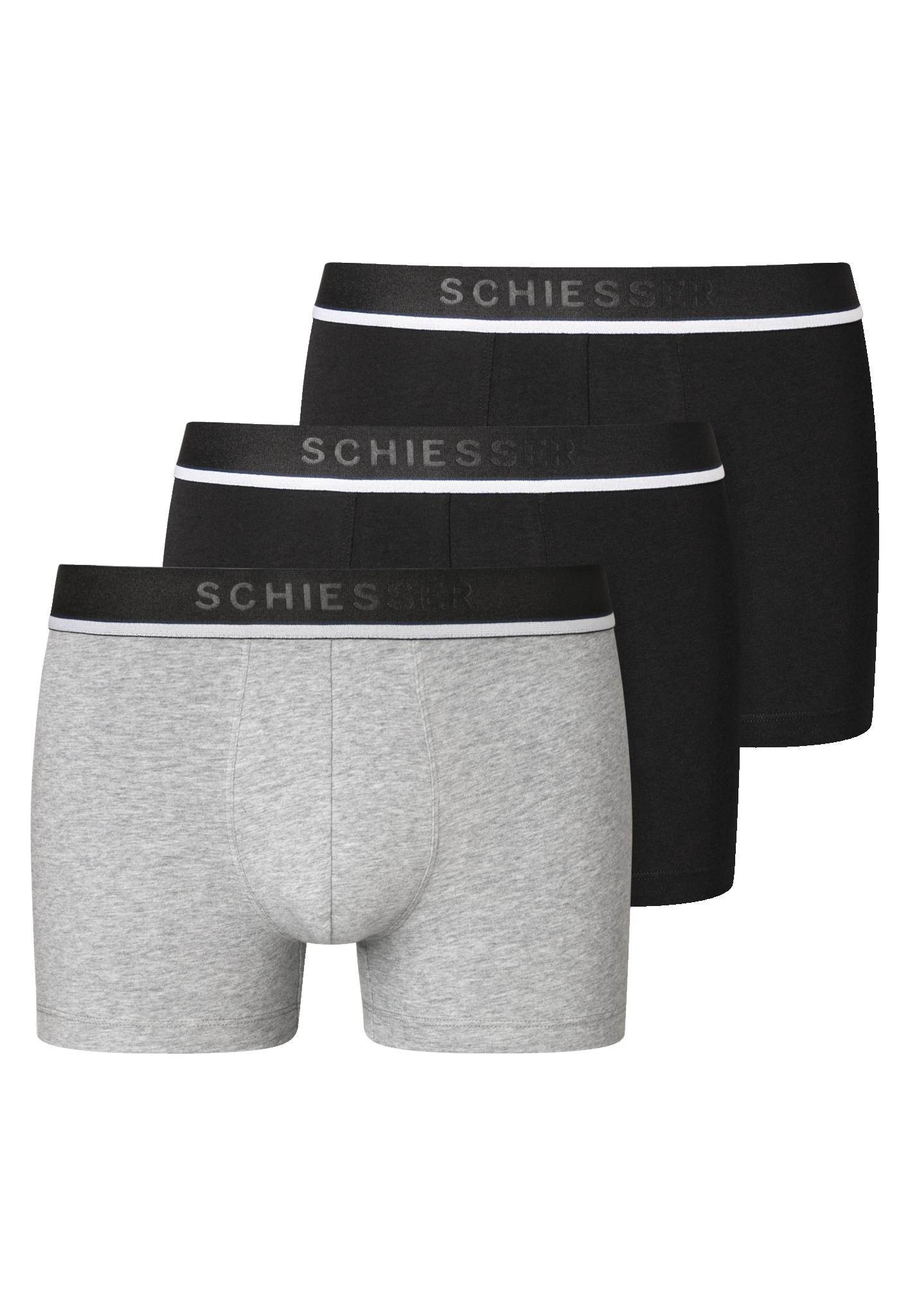 Schiesser 3-pack heren boxershorts 95/5 - Biologisch katoen - Heren ondergoed - Heren onderbroek mulitpack