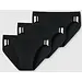 Schiesser 3-pack heren Rio slip 95/5 - Stripe - Hoog opgesneden heren onderbroek - Stoffen band - Biologisch katoen - Zwart
