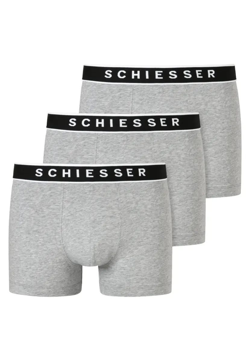 Schiesser 3-pack heren boxershorts 95/5 - Katoen - Mannen ondergoed Biologisch katoen - Elastische band - Duurzaam