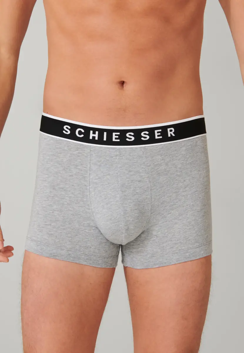 Schiesser 3-pack heren boxershorts 95/5 - Katoen - Mannen ondergoed Biologisch katoen - Elastische band - Duurzaam
