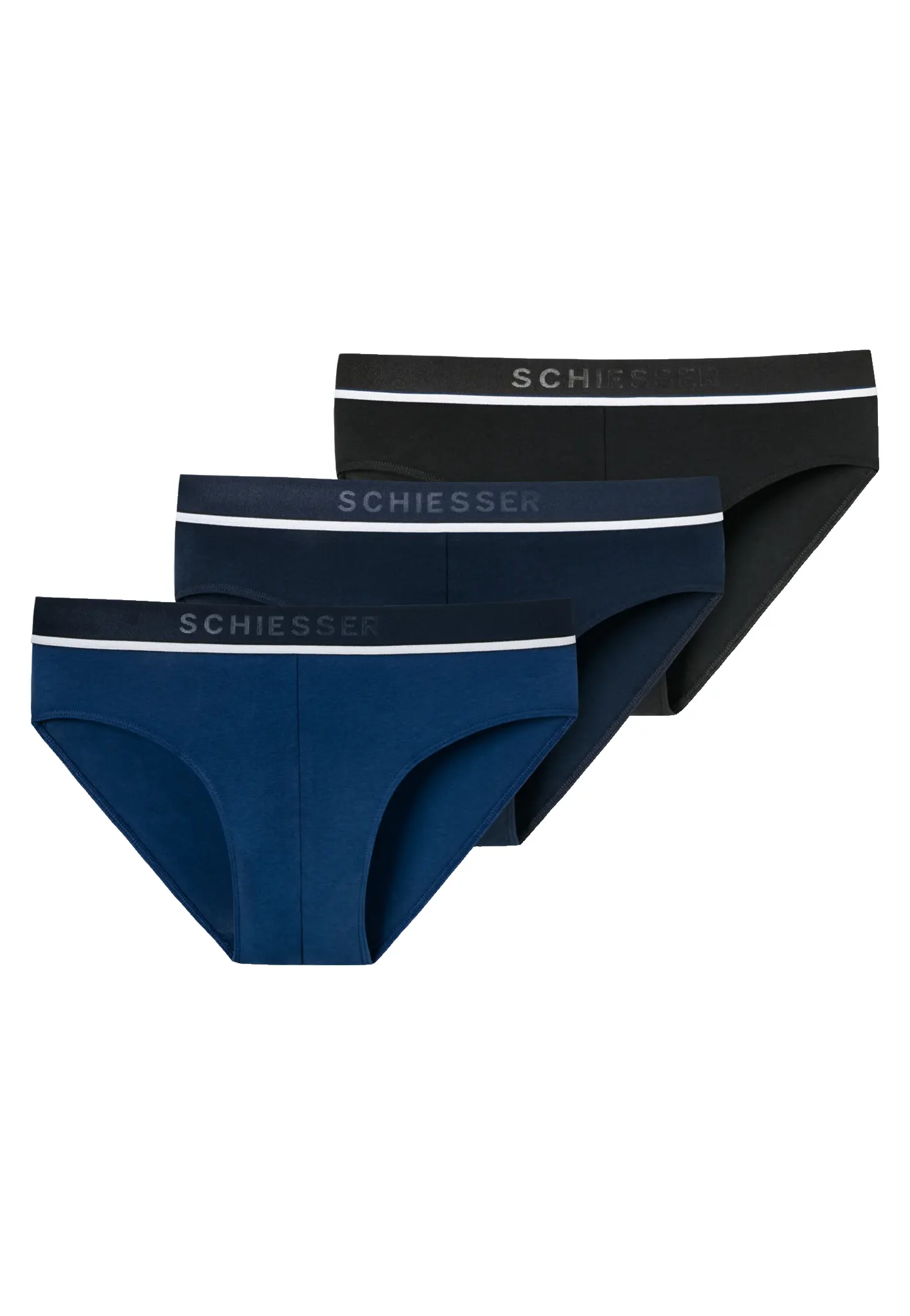 Schiesser 3-pack heren Rio slip 95/5 - Combi