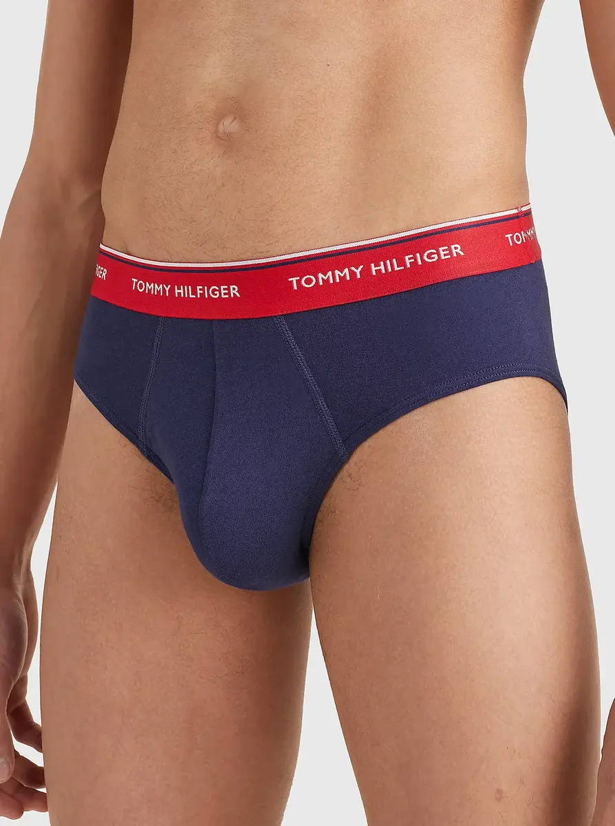 Tommy Hilfiger 3-Pack Heren slips - Hip Brief - Heup heren onderbroeken elastisch katoen Tommy Hilfiger 3-Pack Heren slips - Hip Brief - Heup heren onderbroeken elastisch katoen