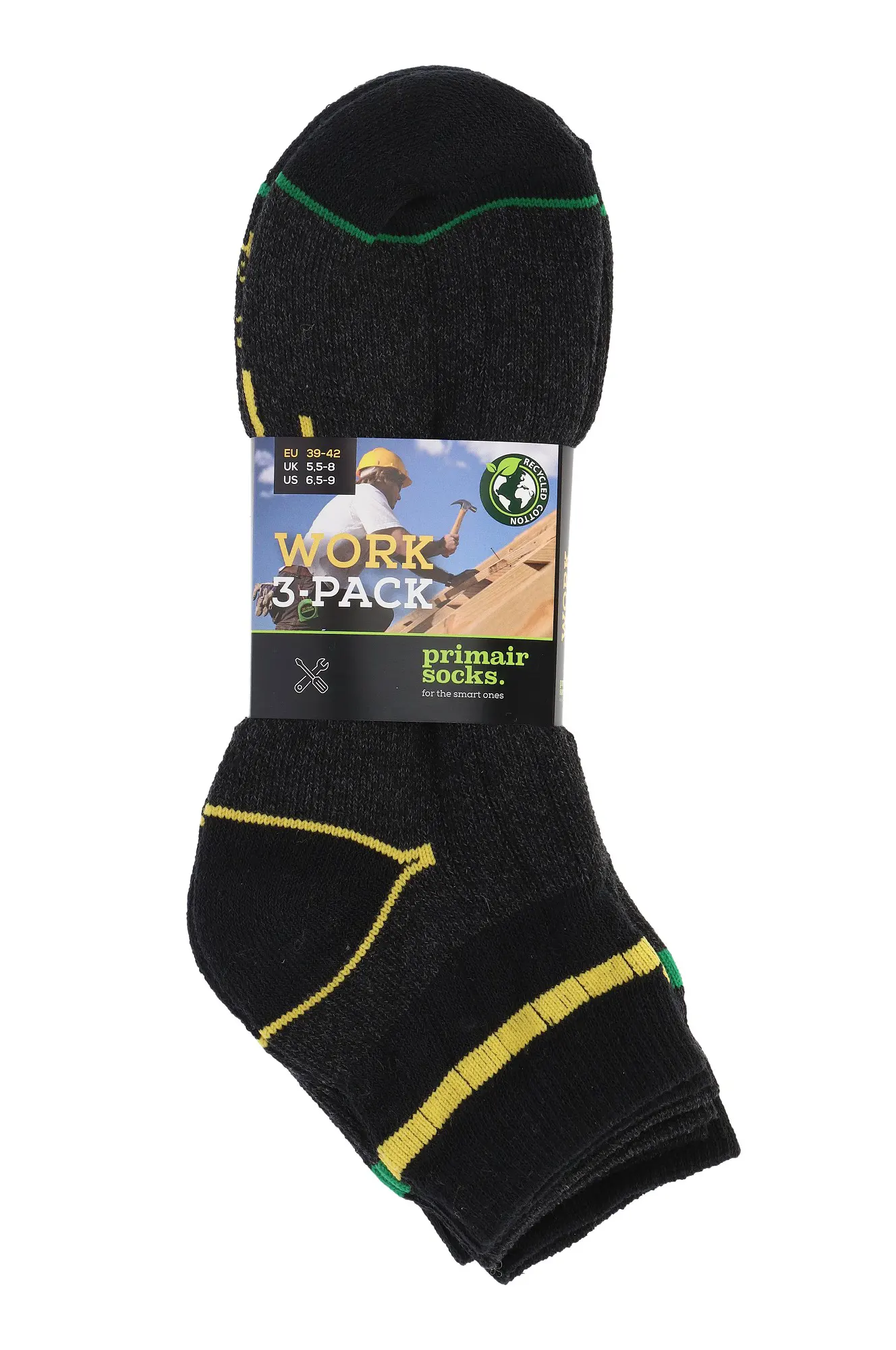 Primair 3-paar Werksokken - Quarter - Work Primair 3-paar Werksokken - Quarter - Work