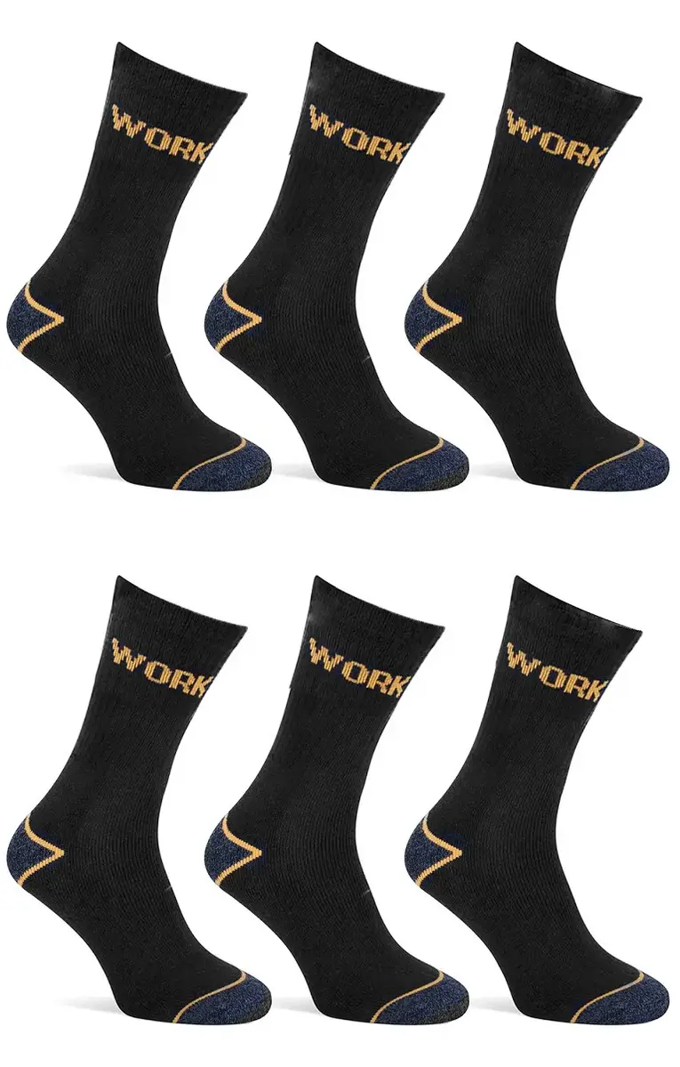 Primair 6-paar Werksokken heren - Worker - Goedkope katoenen werksokken met badstof zool - Multipack stevige sokken Primair 6-paar Werksokken heren - Worker - Goedkope katoenen werksokken met badstof zool - Multipack stevige sokken