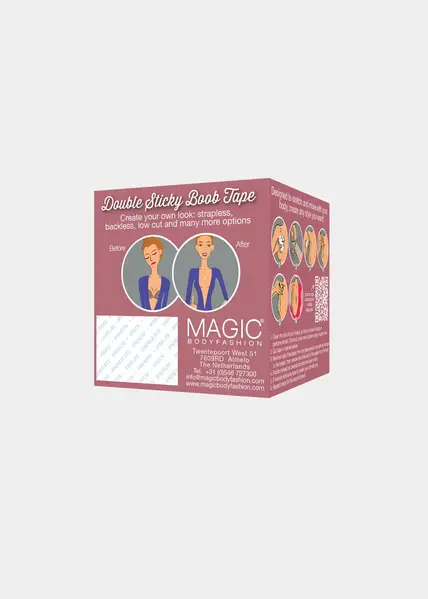 Magic Dubbelzijdige  Boob tape - BH tape - Boob tape die aan 2 klanten plakt - Fashion tape - Huidskleur
