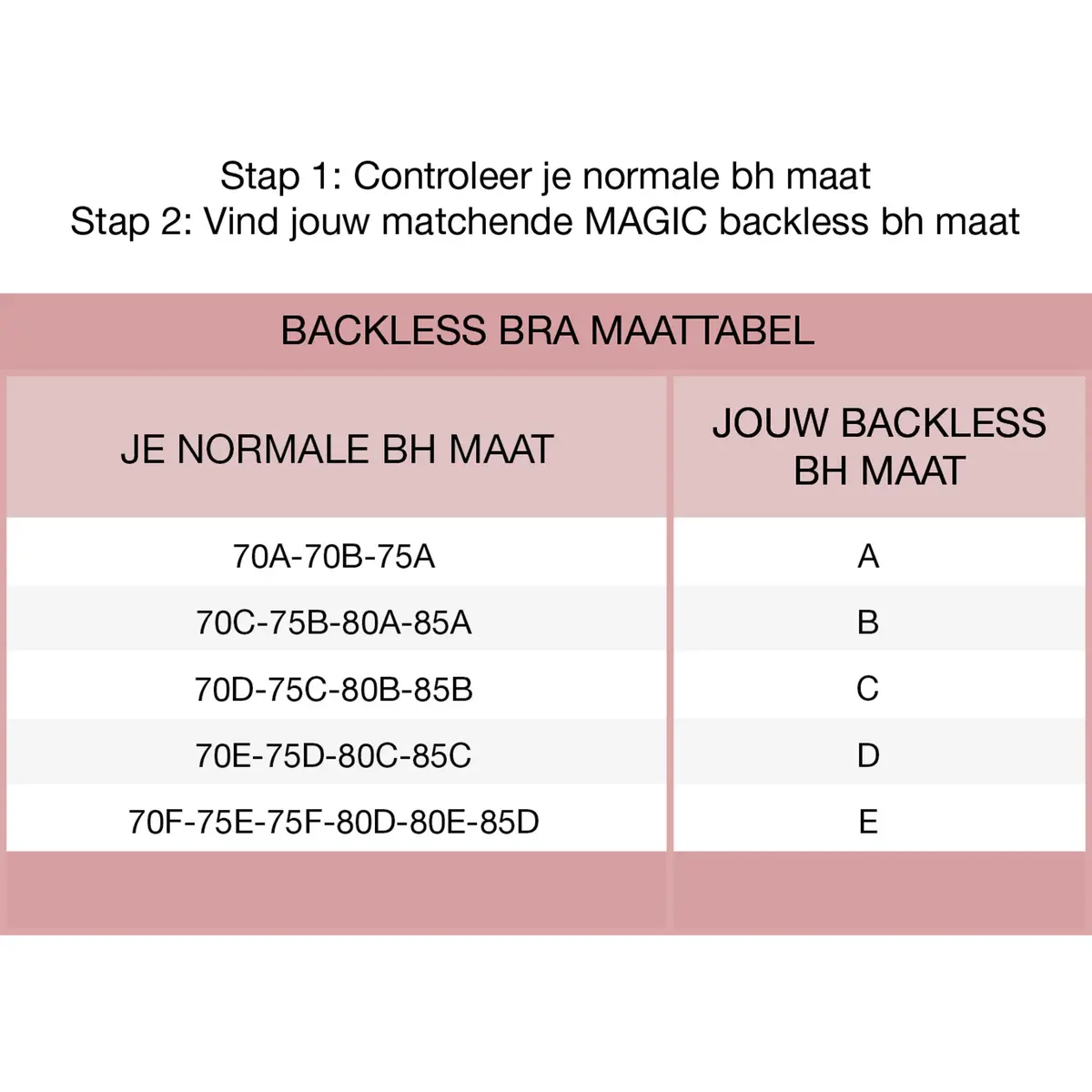 Magic Strapless Plak BH - zelfklevend - Bh zonder achterkant - Bh voor open rug
