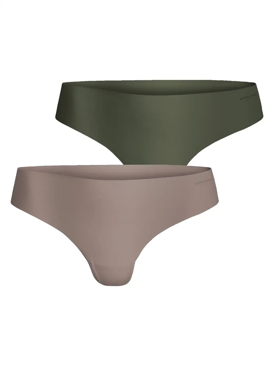 Bjorn borg 2-pack dames strings - Performance - Spring - Naadloze dames strings - Schijnt niet door - Microfiber