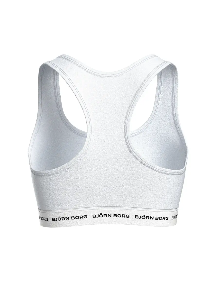 Bjorn Borg Bralette dames - Soft Top - Core Logo - Katoenen Bh top - Elastische band - brede bandjes Bjorn Borg Bralette dames - Soft Top - Core Logo - Katoenen Bh top - Elastische band - brede bandjes