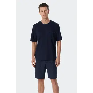 Schiesser heren shortama - Short - Blue - Maat S Schiesser heren shortama - Short - Blue - Maat S