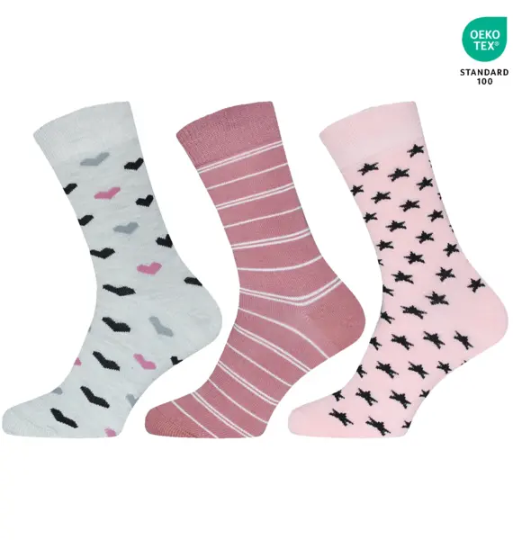 Gianvaglia 3-paar dames sokken - Katoen - Vrolijke en leuke katoenen sokken vrouwen Gianvaglia 3-paar dames sokken - Katoen - Vrolijke en leuke katoenen sokken vrouwen