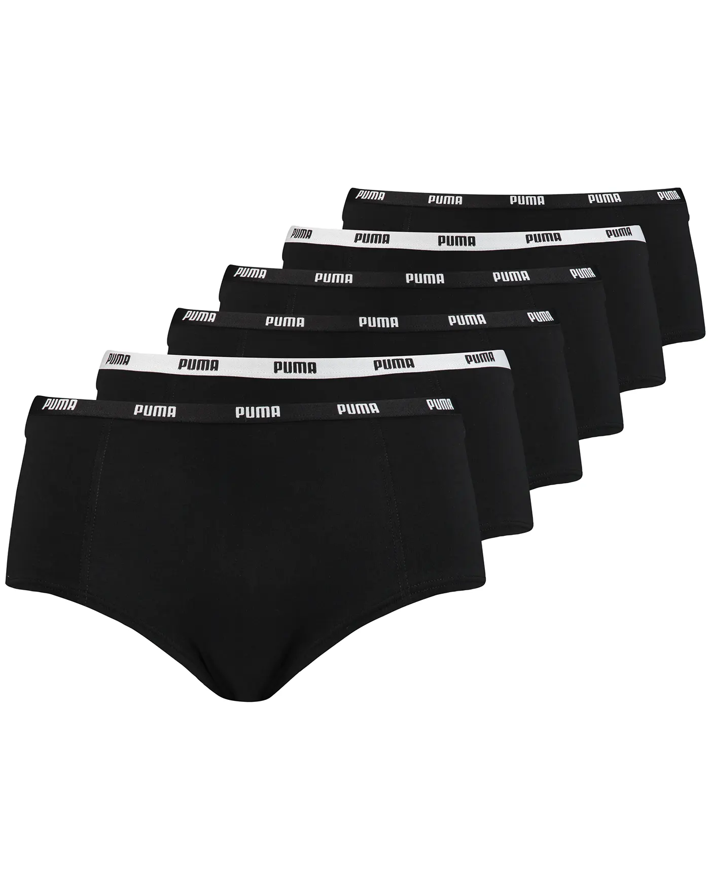 Puma 6-Pack dames mini boxershorts - Multipack katoenen dames onderbroeken - Vrouwen ondergoed