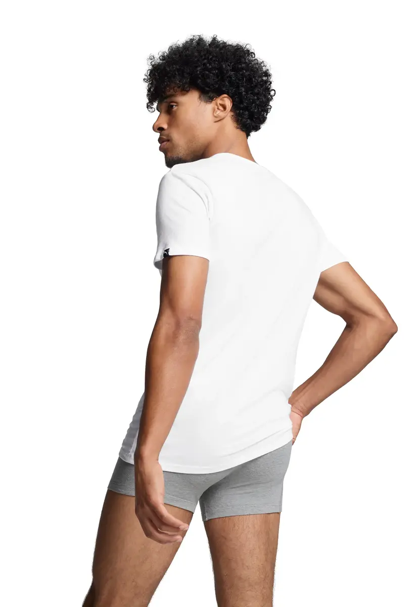 Puma ondershirts heren 2-pack basic - ronde hals - Slim fit heren T-shirt katoen Puma ondershirts heren 2-pack basic - ronde hals - Slim fit heren T-shirt katoen