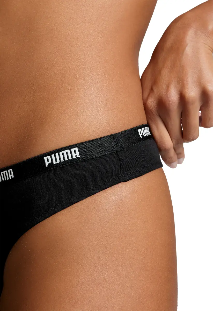 Puma 3-Pack dames strings - Katoen vrouwen strings Zwart - Wit - Combi Puma 3-Pack dames strings - Katoen vrouwen strings Zwart - Wit - Combi