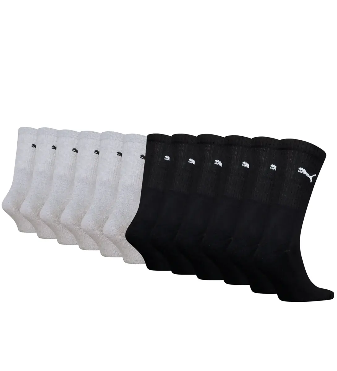 Puma 12-paar Crew sport sokken - Multipack sport sokken voor dames en heren - Zwart - Combi - Voordeelverpakking Puma 12-paar Crew sport sokken - Multipack sport sokken voor dames en heren - Zwart - Combi - Voordeelverpakking