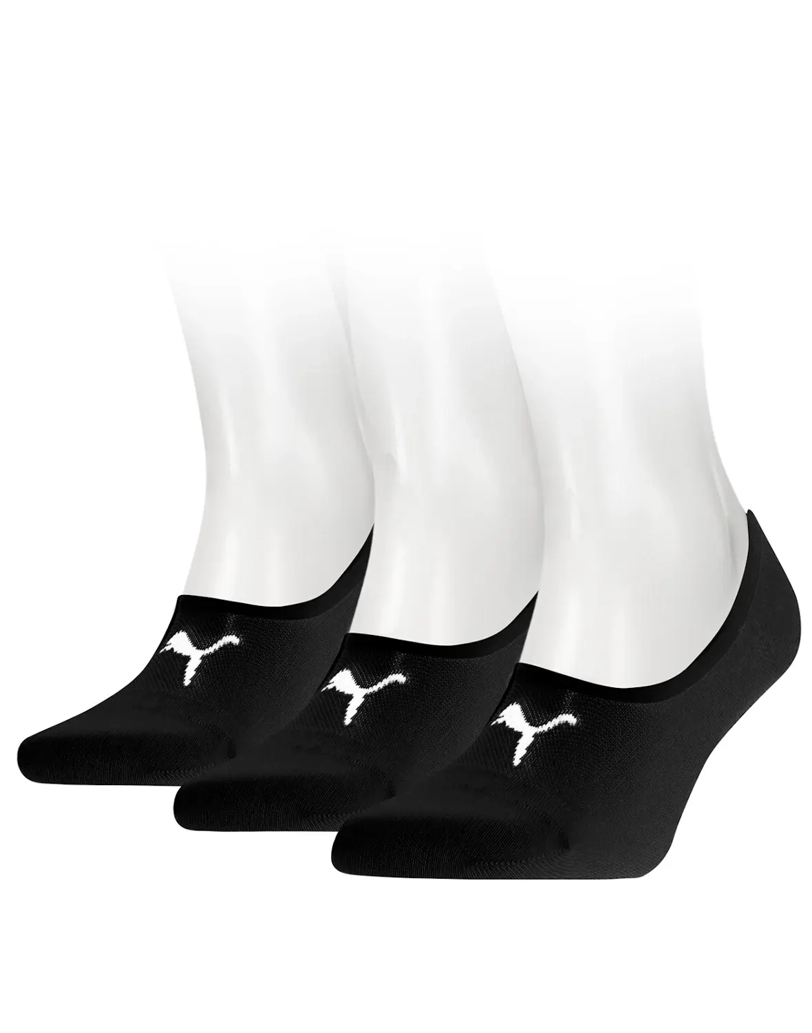 Puma 3 paar footies sokken - Invisible - Lage katoenen Sneaker sokken - Invisible