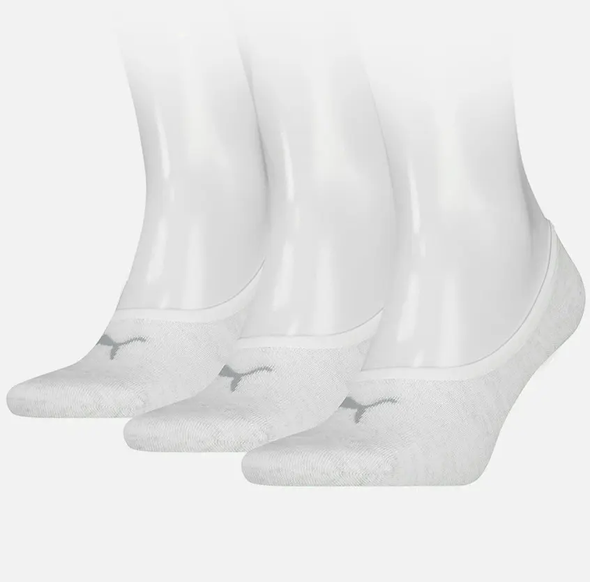 Puma 3 paar footies sokken - Invisible - Lage katoenen Sneaker sokken - Invisible