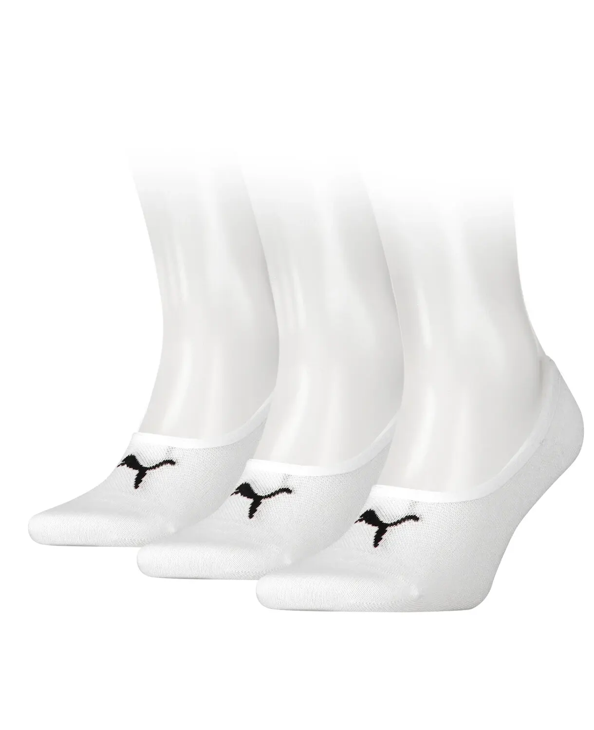 Puma 3 paar footies sokken - Invisible - Lage katoenen Sneaker sokken - Invisible