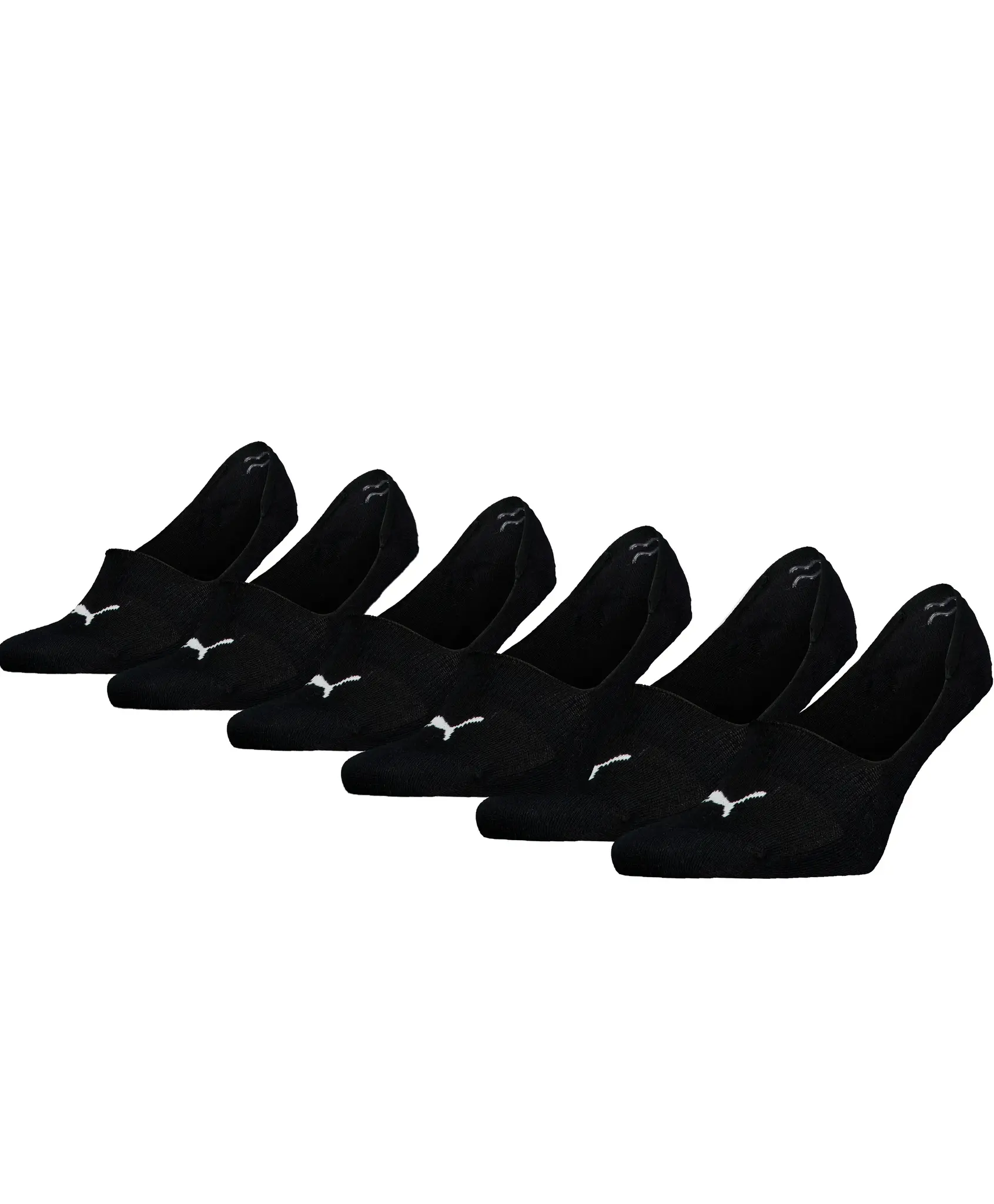 Puma 6-paar footies sokken - Lage sneaker sokken - Voordeelverpakking kousenvoetjes - Sokken voor in loafers