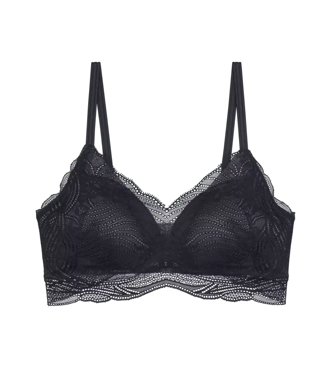 Triumph Lift Smart push up Bh zonder beugel - kanten Beugelloze bh met smalle bandjes - voorgevormd Triumph Lift Smart push up Bh zonder beugel - kanten Beugelloze bh met smalle bandjes - voorgevormd