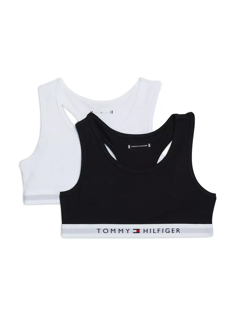 Tommy Hilfiger 2-pak meisjes Top - Katoenen meisjes bralette - Intense power
