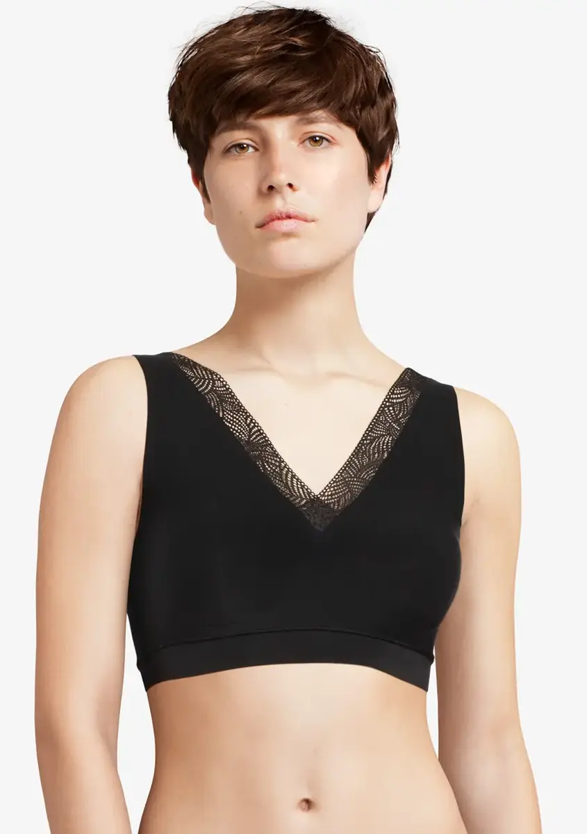 Chantelle Bralette kanten top met vulling - Soft Stretch - Dames naadloze Bh top - Brede bandjes