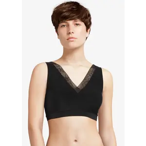 Chantelle Bralette kanten top met vulling - Soft Stretch - Dames naadloze Bh top - Brede bandjes Chantelle Bralette kanten top met vulling - Soft Stretch - Dames naadloze Bh top - Brede bandjes