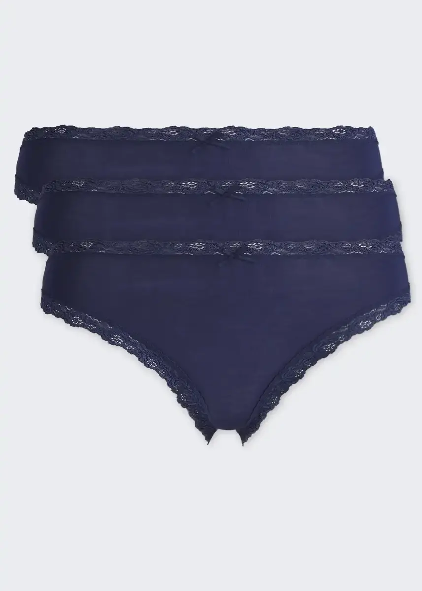 Nina von C 3-pack dames Jazzpant - Kant