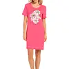 Pastunette dames nachthemd korte mouw - Pink Flower